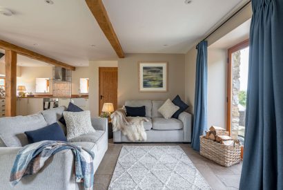 The living room at Ribble Valley Barn, Lancashire