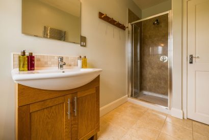 A bathroom at Hill View Cottage, Perthshire