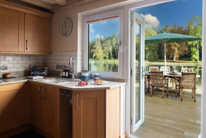 The kitchen at Lake House, Powys