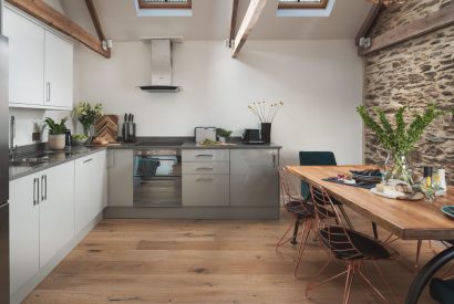 The kitchen diner at Fable Cottage, Cornwall