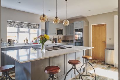 The kitchen at Sandy Hill Farm, Staffordshire