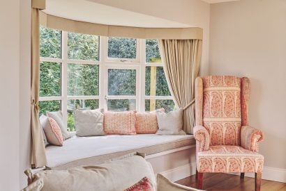 The living room at Sandy Hill Farm, Staffordshire