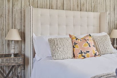 A king size bedroom at Sandy Hill Farm, Staffordshire