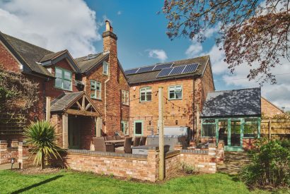 The outdoor space at Sandy Hill Farm, Staffordshire