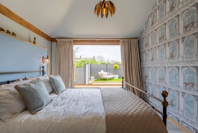 King size bedroom at The Lodge at Leigh, Dorset