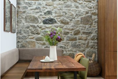 The dining area at Stone Mason's Cottage, Roundstone, Galway