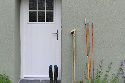 The entrance at Stone Mason's Cottage, Roundstone, Galway