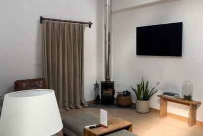 The living room at Stone Mason's Cottage, Roundstone, Galway