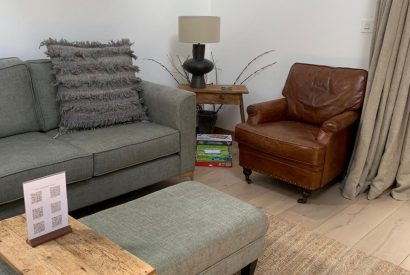 The living room at Stone Mason's Cottage, Roundstone, Galway