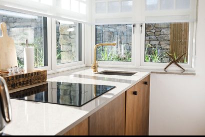 The kitchen at Stone Mason's Cottage, Roundstone, Galway