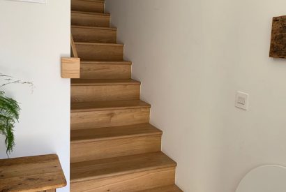 The staircase at Weaver's Cottage, Roundstone, Galway