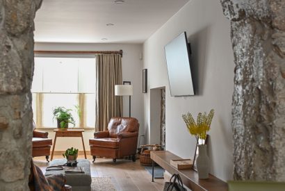 The living room at Weaver's Cottage, Roundstone, Galway