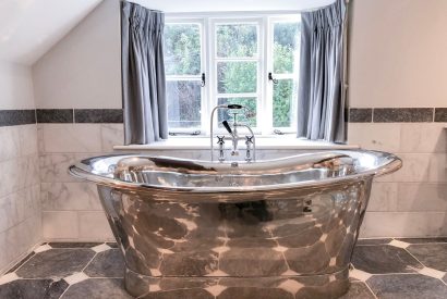 The freestanding bath at The Thatched Cottage, Somerset