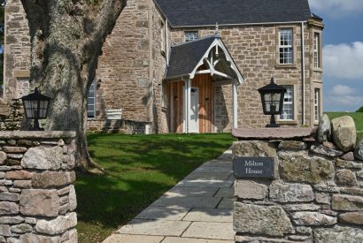 The entrance at Heatherglen House, Perthshire