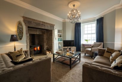 The living room at Heatherglen House, Perthshire