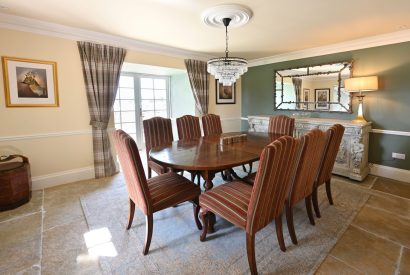 The dining room at Heatherglen House, Perthshire