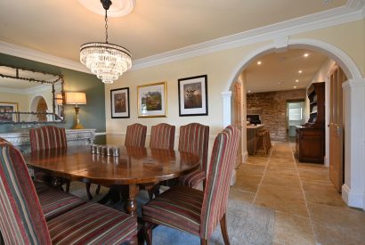 The dining room at Heatherglen House, Perthshire