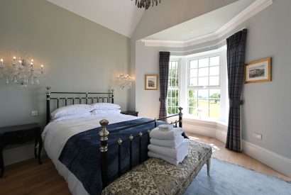 A king sized bedroom at Heatherglen House, Perthshire