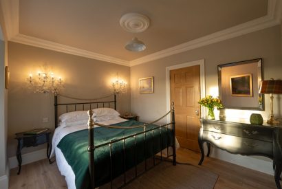 A king sized bedroom at Heatherglen House, Perthshire