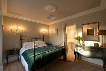 A king sized bedroom at Heatherglen House, Perthshire