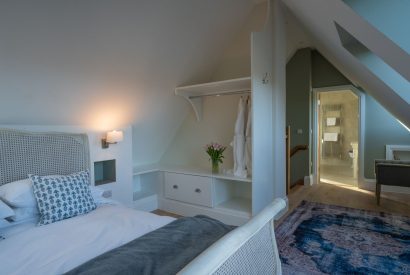 A king sized bedroom at Heatherglen House, Perthshire