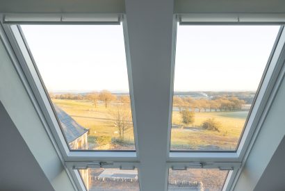 View from the bathroom at Heatherglen House, Perthshire