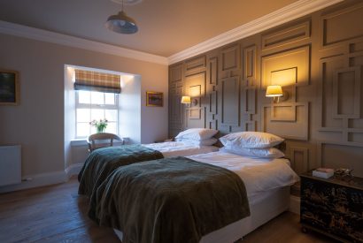 A twin bedroom at Heatherglen House, Perthshire