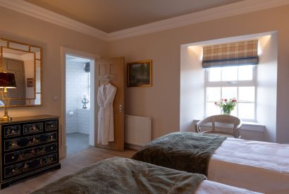 A twin bedroom at Heatherglen House, Perthshire