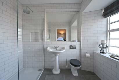 A bathroom at Heatherglen House, Perthshire