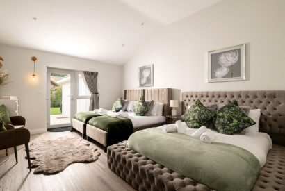 Family bedroom at Sunset Retreat, Kent