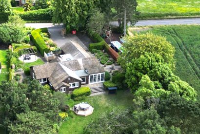 Aerial view of Sunset Retreat, Kent