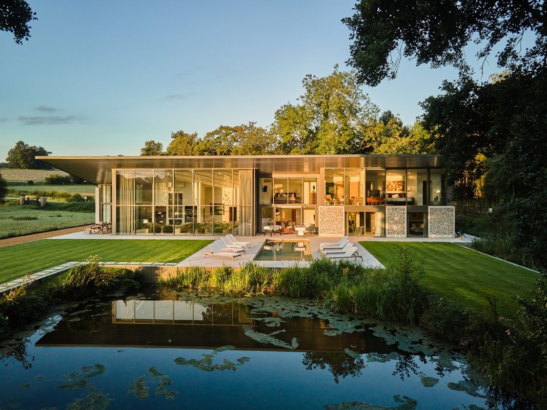 The exterior of Edgewater House, Hampshire