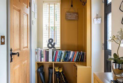 The entrance hall at Primrose Cottage, Yorkshire