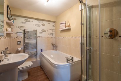 The bathroom at Esk View Retreat, Yorkshire