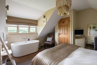 A bedroom at Primrose Cottage, Yorkshire
