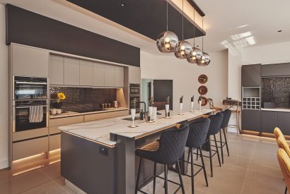 The kitchen at Reservoir View, Somerset