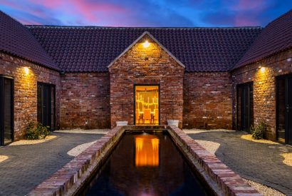 The courtyard at Sherwood Lodge, Sherwood Forest