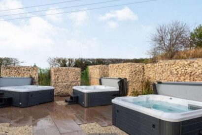 The hot tub area at Sherwood Lodge, Sherwood Forest