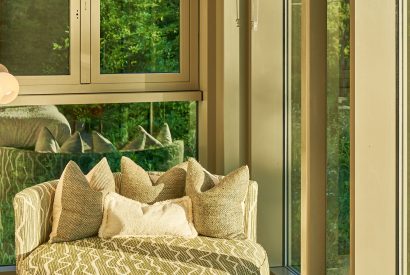A king size bedroom at Edgewater House, Hampshire