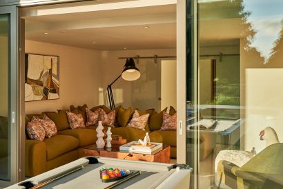 The lounge at Edgewater House, Hampshire