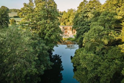 The lake at Edgewater House, Hampshire