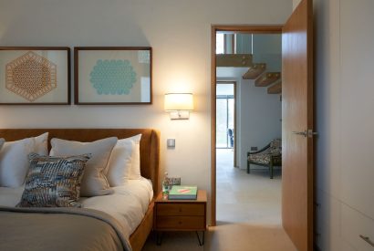 A king size bedroom at Edgewater House, Hampshire