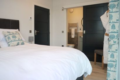 A super king size bedroom at Ythan Lodge, Aberdeenshire