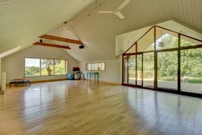 The fitness studio at Chulmleigh Manor, Devon