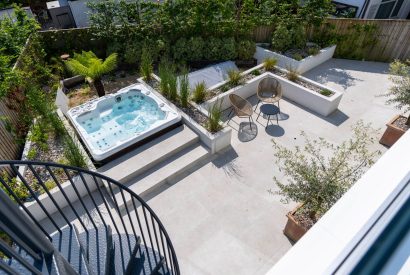 The hot tub at Skippers Retreat, Hamble
