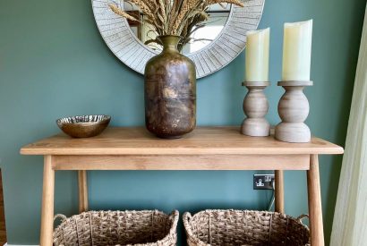 The sitting room at Wheatsheaf Barn, Hampshire
