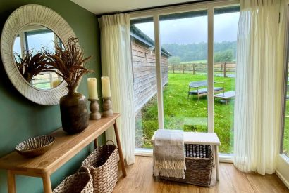 Countryside views at Wheatsheaf Barn, Hampshire