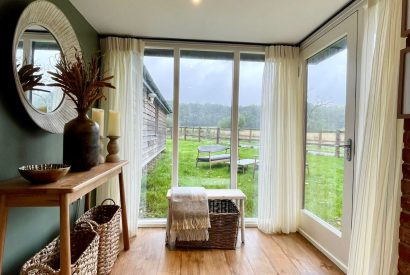 Countryside views at Wheatsheaf Barn, Hampshire