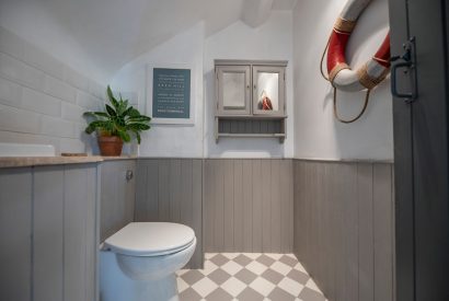 A bathroom at Mihangel House, Denbighshire 