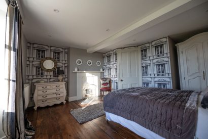A double bedroom at Mihangel House, Denbighshire 